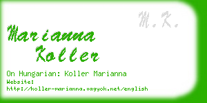 marianna koller business card